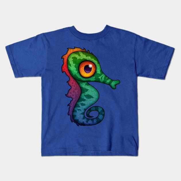 Seahorsie Kids T-Shirt by fizzgig